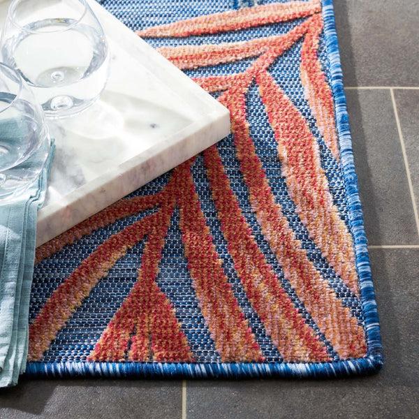 Safavieh Safavieh Cabana Rug CBN458M - Blue / Rust