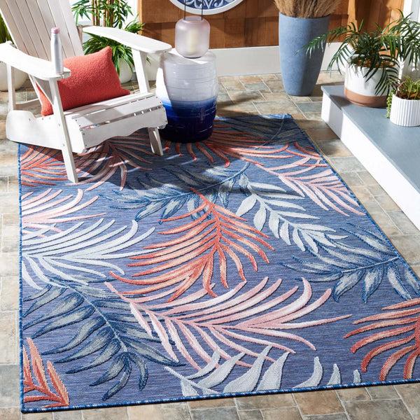 safavieh Safavieh Cabana Rug CBN458M - Blue / Rust
