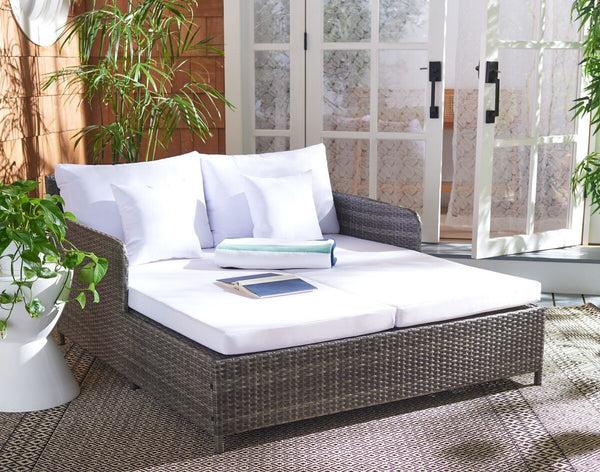 Safavieh Safavieh Cadeo Daybed - Grey Brown / White