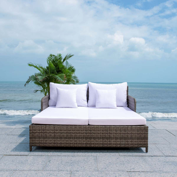 Safavieh Safavieh Cadeo Daybed - Grey Brown / White