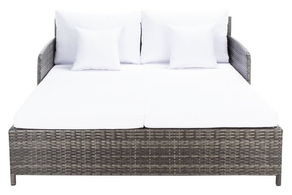 safavieh Safavieh Cadeo Daybed - Grey Brown / White