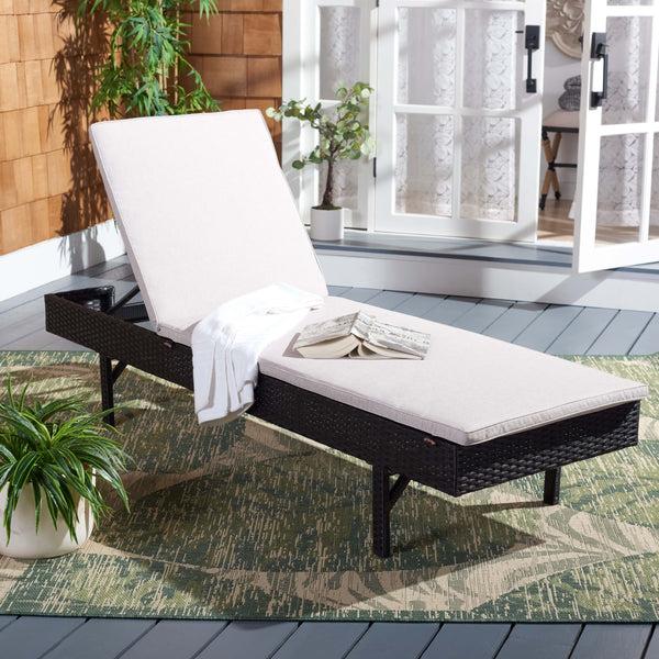 Safavieh Safavieh Cam Sunlounger - Black / Light Grey