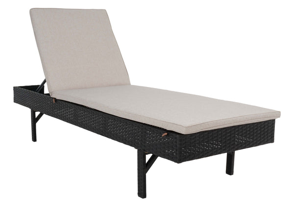 Safavieh Safavieh Cam Sunlounger - Black / Light Grey