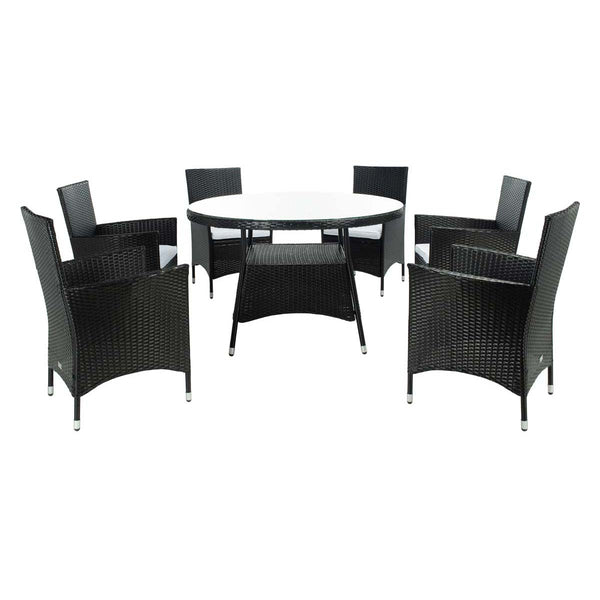 safavieh Safavieh Challe Dining Set - Black / White