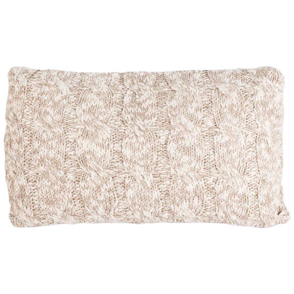 safavieh Safavieh Chunky Knit Pillow - Stone / Natural