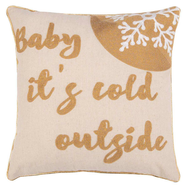 safavieh Safavieh Cold Outside Pillow - Beige/Gold