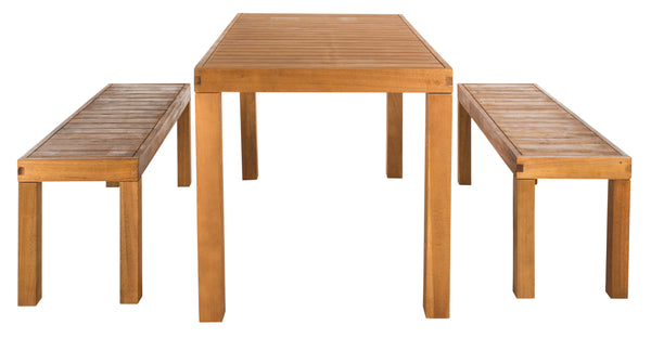 safavieh Safavieh Dario 3 Piece Dining Set - Natural