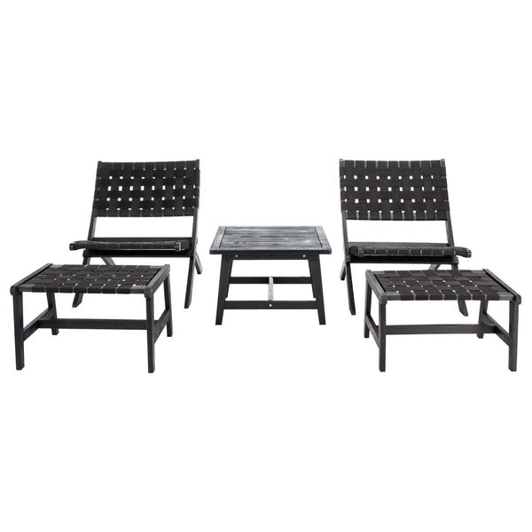safavieh Safavieh Darryl Living Set - Black / Black