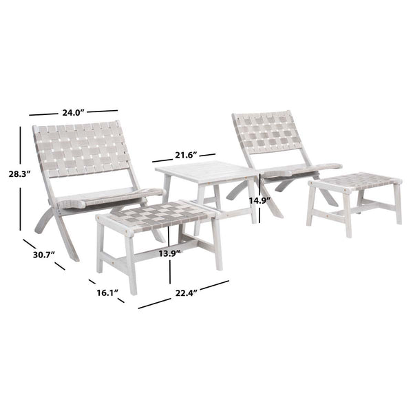 Safavieh Safavieh Darryl Living Set - Grey / Grey
