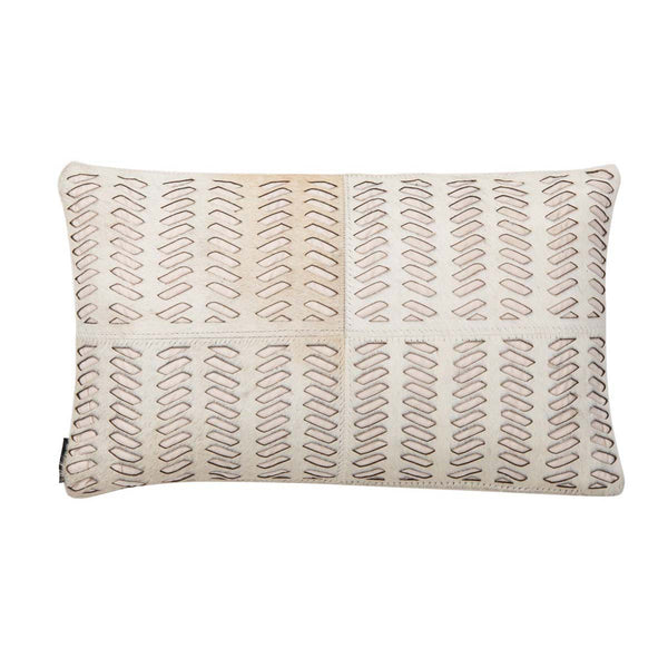 safavieh Safavieh Dash Cowhide Pillow - White