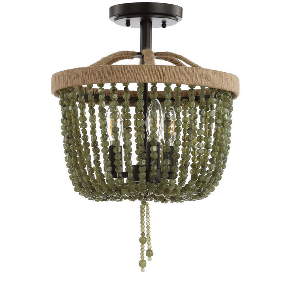 safavieh Safavieh Davin Flush Mount-Green/Black