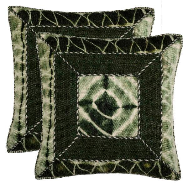safavieh Safavieh Dip Dye Patch Pillow Cilantro