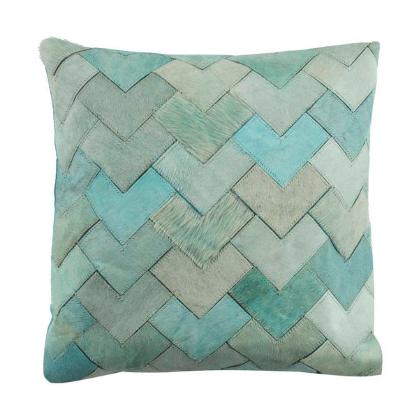 safavieh Safavieh Draper Cowhide 20X20 Pillow - Teal