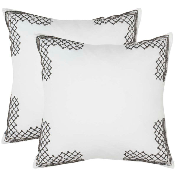 safavieh Safavieh Edgy Metals Pillow - GunMetal