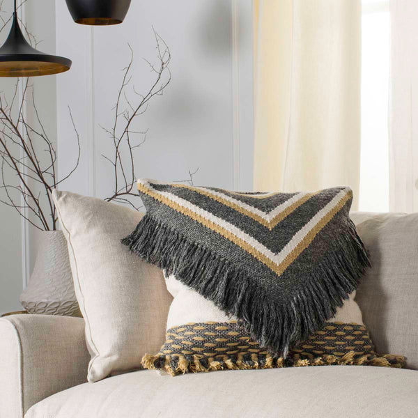 Safavieh Safavieh Elettra 20 Pillow - Charcoal/Gold