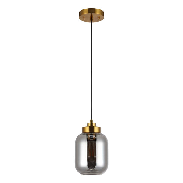 safavieh Safavieh Ethyx Pendant - Smoke Grey / Brass