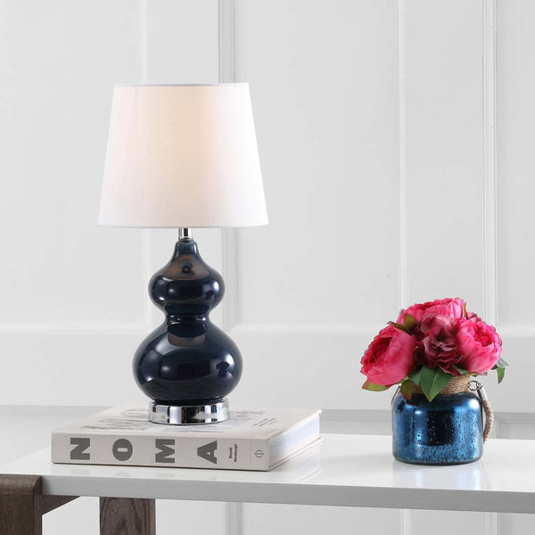 Safavieh Safavieh Eva Double Mini Table Lamp-Navy