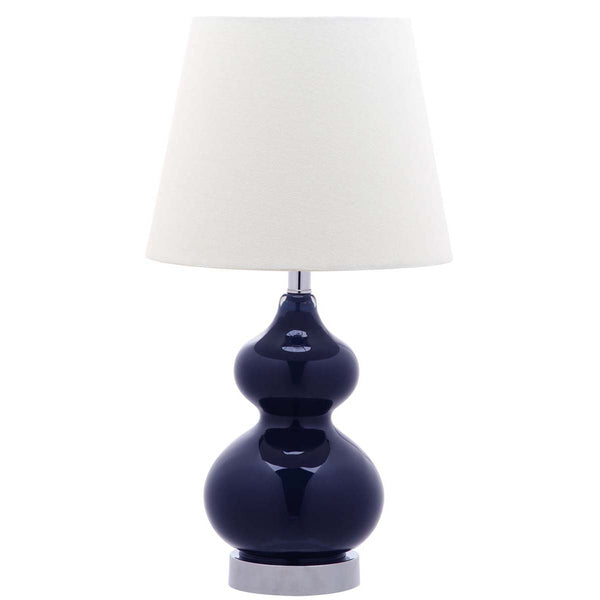 safavieh Safavieh Eva Double Mini Table Lamp-Navy