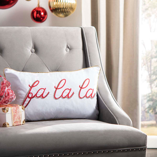 Safavieh Safavieh Fa La La Pillow - Ivory/Red