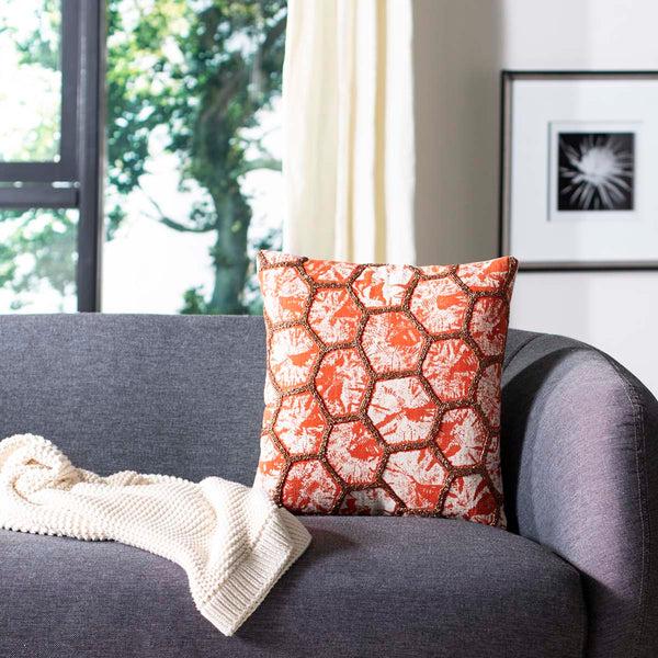 Safavieh Safavieh Falla Pillow - Orange/White