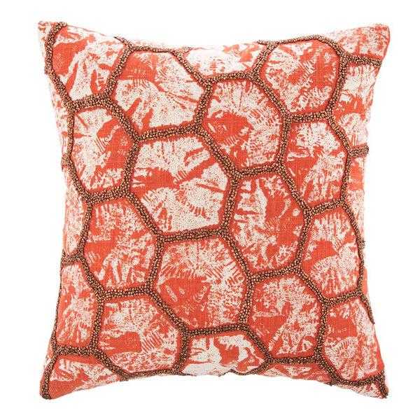 safavieh Safavieh Falla Pillow - Orange/White