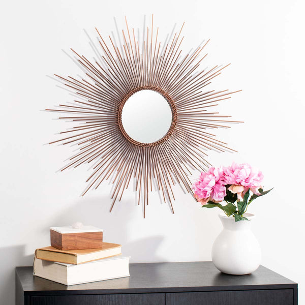 Safavieh Safavieh Genevieve Sunburst Mirror - Copper