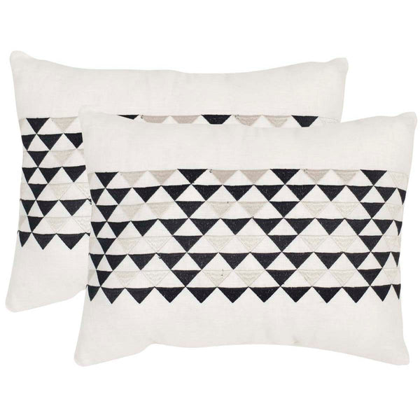 safavieh Safavieh Geo Mountain Pillow - Slate