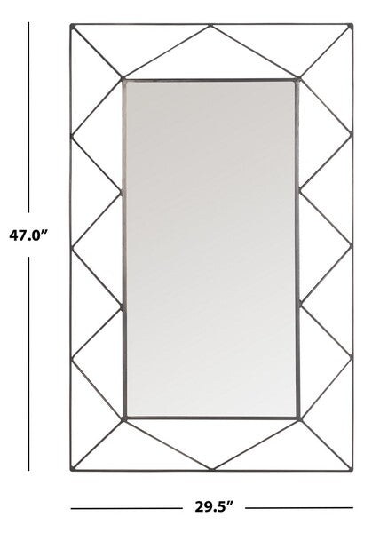 Safavieh Safavieh Heath Mirror - GunMetal