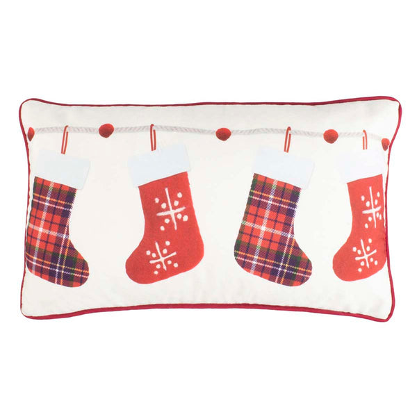 safavieh Safavieh Holly Jolly Pillow - Ivory/Red