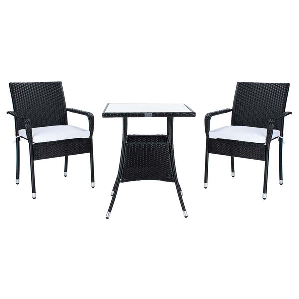 safavieh Safavieh Laban Bistro Set - Black / White