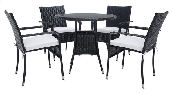 safavieh Safavieh Laina Bistro Set - Black / White