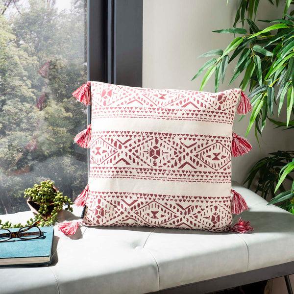 Safavieh Safavieh Landria Pillow - Beige/Red