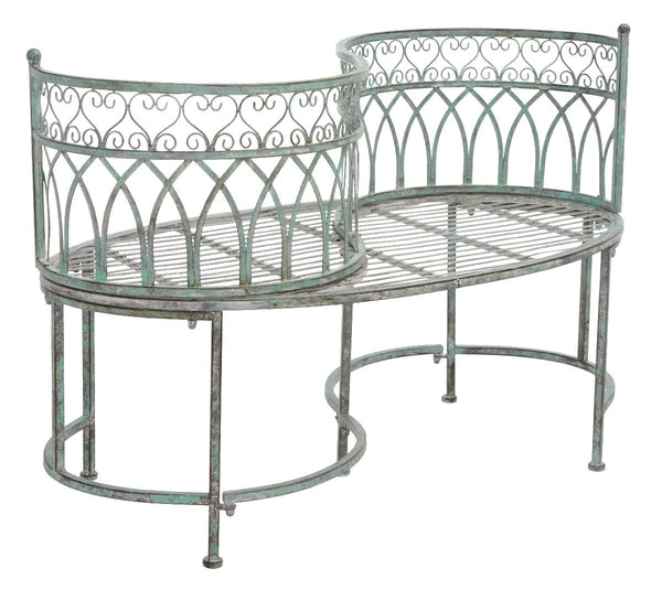 Safavieh Safavieh Lara Kissing Bench - Antique Green