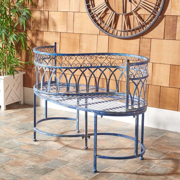 Safavieh Safavieh Lara Kissing Bench - Mossy Blue