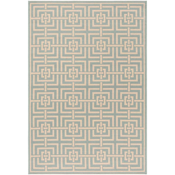 Safavieh Safavieh Linden Rug LND128K - Aqua / Cream