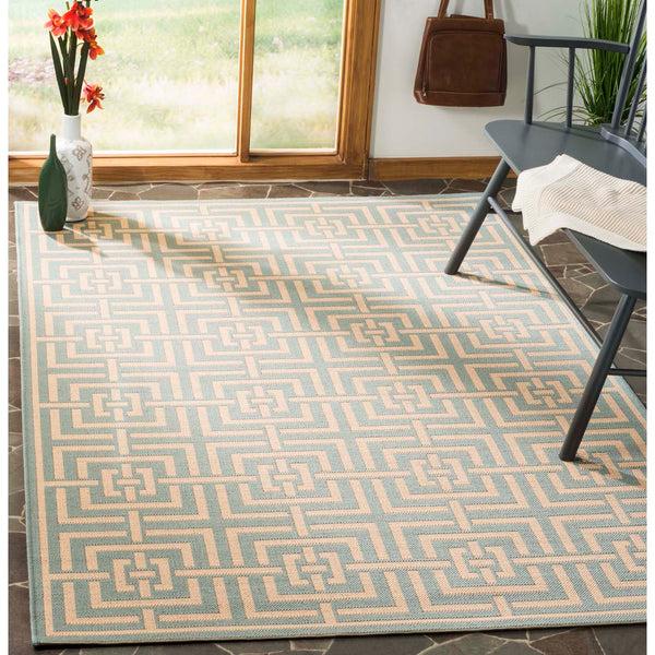 safavieh Safavieh Linden Rug LND128K - Aqua / Cream