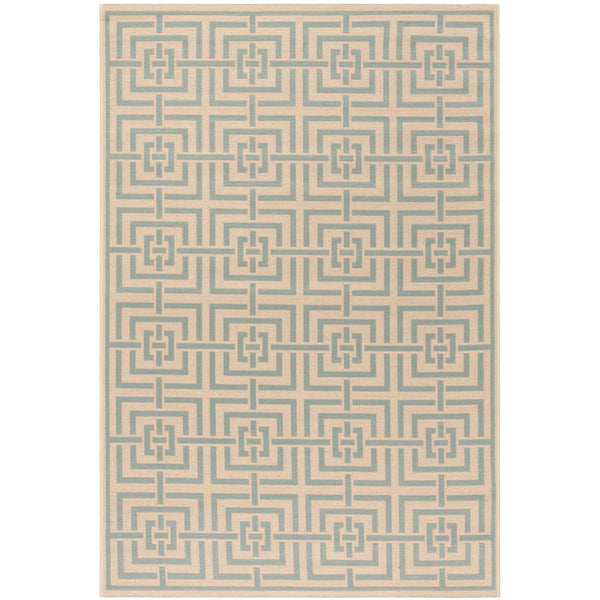 Safavieh Safavieh Linden Rug LND128L - Cream / Aqua