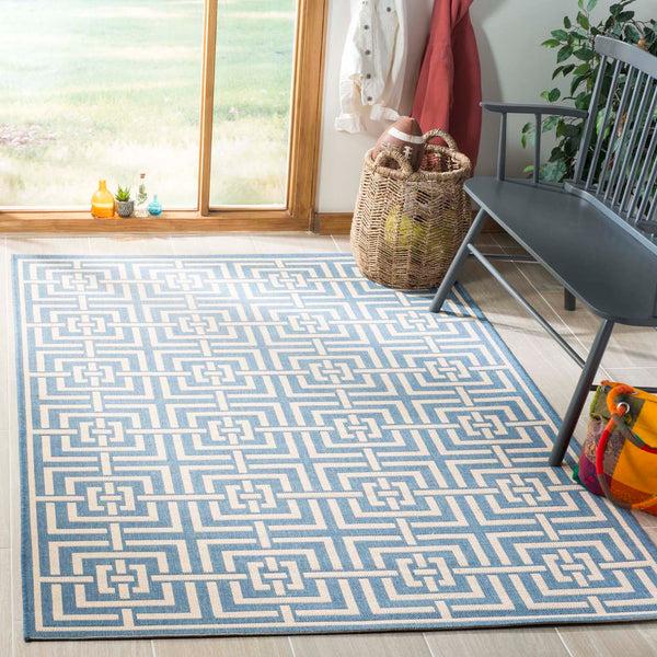 safavieh Safavieh Linden Rug LND128M - Blue / Creme