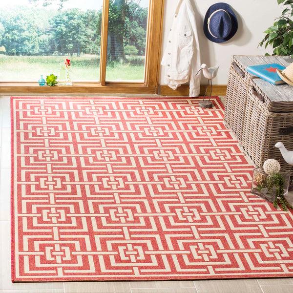 safavieh Safavieh Linden Rug LND128Q - Red / Creme