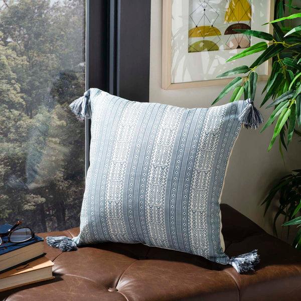 Safavieh Safavieh Lunette Pillow - White/Blue