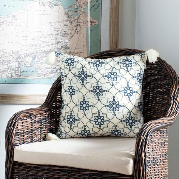 Safavieh Safavieh Mariella Pillow - White/Blue