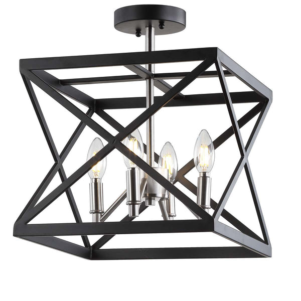 Safavieh Safavieh Matias Flush Mount-Black/Nickel