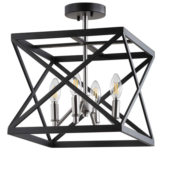 safavieh Safavieh Matias Flush Mount-Black/Nickel