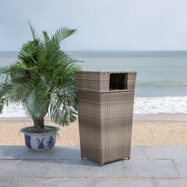 Safavieh Safavieh Mazeli Trash Bin - Grey Brown