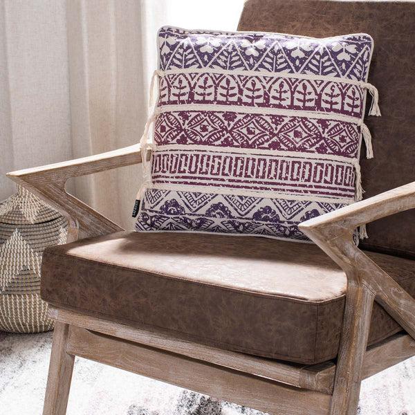 Safavieh Safavieh Mela Pillow - Purple/Beige