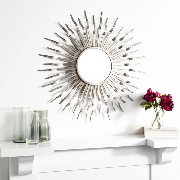 Safavieh Safavieh Naya Sunburst Mirror - GunMetal