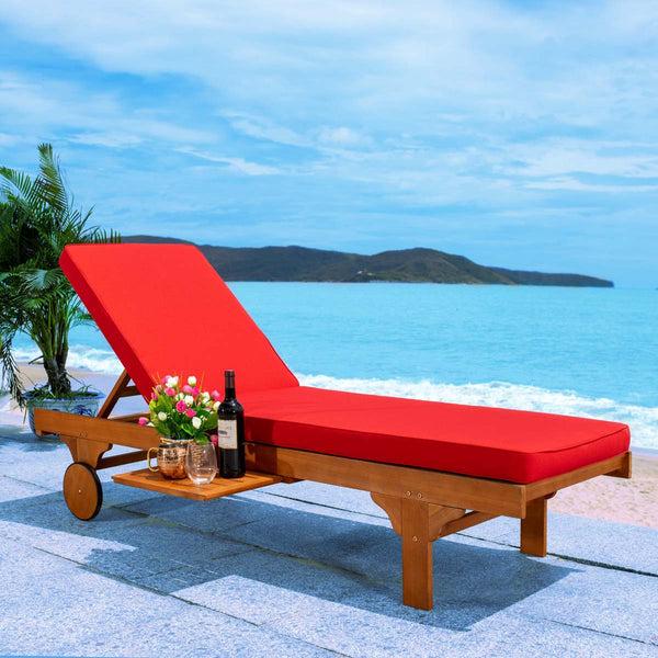 Safavieh Safavieh Newport Lounge Chair - Natural / Red