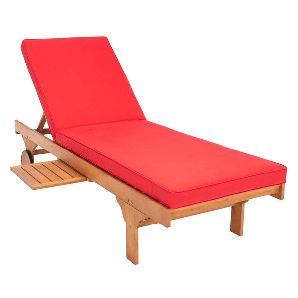safavieh Safavieh Newport Lounge Chair - Natural / Red