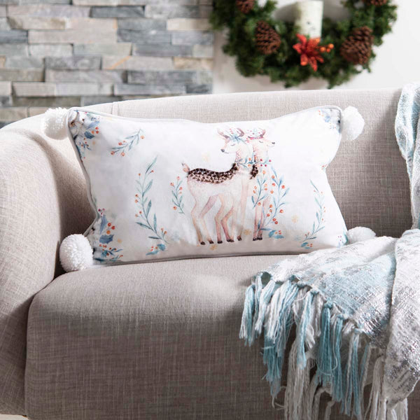 Safavieh Safavieh Nutmeg Pillow - White/Brown