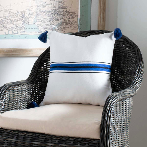Safavieh Safavieh Orlanda Pillow - White/Navy